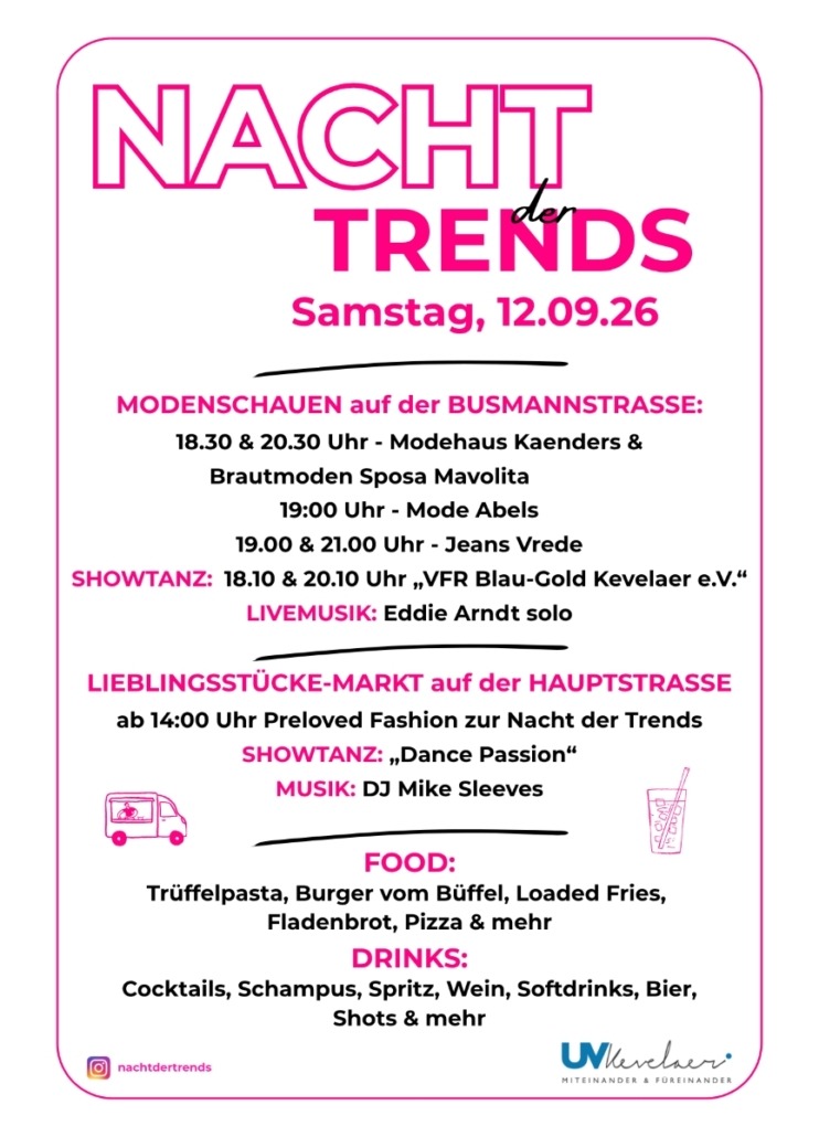 Programm Nacht der Trends 2026